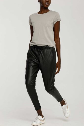 Comfort Luxe Slouch Leather Pant
